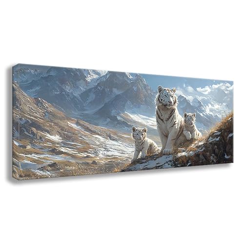 Diamond Painting Tiger Diamond Painting Erwachsene Groß XXL 200x80 cm Diamant Malerei Bilder Tier DIY 5D Rund Steine Stickerei Kreuzstich Basteln Erwachsene für Deko Wohnzimmer, Geschenke S0-753 von Shueayin