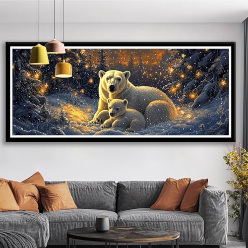 Diamond Painting Tragen Diamond Painting Erwachsene Groß XXL 250x100 cm Diamant Malerei Bilder Tier DIY 5D Rund Steine Stickerei Kreuzstich Basteln Erwachsene für Deko Wohnzimmer, Geschenke S0-605 von Shueayin
