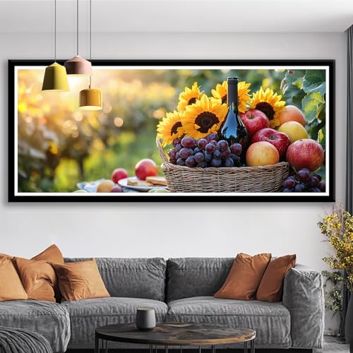 Diamond Painting Traube Diamond Painting Erwachsene Groß XXL 225x90 cm Diamant Malerei Bilder Wein DIY 5D Rund Steine Stickerei Kreuzstich Basteln Erwachsene für Deko Wohnzimmer, Geschenke S0-185 Diamond Painting Traube Diamond Painting Erwachsene Groß XXL 225x90 cm Diamant Malerei Bilder Wein DIY 5D Rund Steine Stickerei Kreuzstich Basteln Erwachsene für Deko Wohnzimmer, Geschenke S0-185 von Shueayin