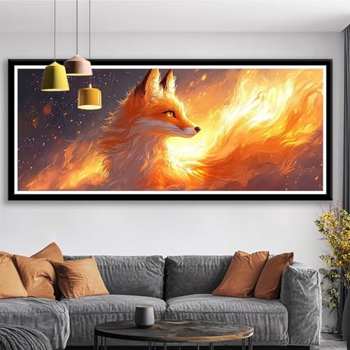 Diamond Painting XXL 125x50 cm Füchse Diamant Painting Bilder Tier Diamond Art 5D DIY Vollbohrer Diamant Malerei Basteln Mädchen 10 Jahre, Strass Stickerei Mosaikherstellung für Zimmer Deko S0-378 Diamond Painting XXL 125x50 cm Füchse Diamant Painting Bilder Tier Diamond Art 5D DIY Vollbohrer Diamant Malerei Basteln Mädchen 10 Jahre, Strass Stickerei Mosaikherstellung für Zimmer Deko S0-378 von Shueayin