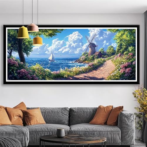 Diamond Painting XXL 150x60 cm Baum Diamant Painting Bilder Landschaft Diamond Art 5D Vollbohrer Diamant Malerei Basteln Mädchen 10 Jahre, Strass Stickerei Mosaikherstellung für Zimmer Deko S0-76 Diamond Painting XXL 150x60 cm Baum Diamant Painting Bilder Landschaft Diamond Art 5D Vollbohrer Diamant Malerei Basteln Mädchen 10 Jahre, Strass Stickerei Mosaikherstellung für Zimmer Deko S0-76 von Shueayin