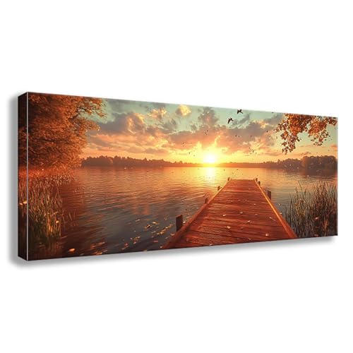 Diamond Painting XXL 150x60 cm Pier Diamant Painting Bilder Landschaft Diamond Art 5D Vollbohrer Diamant Malerei Basteln Mädchen 10 Jahre, Strass Stickerei Mosaikherstellung für Zimmer Deko S0-758 von Shueayin