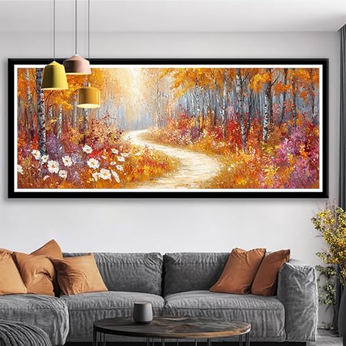 Diamond Painting XXL 150x60 cm Wald Diamant Painting Bilder Baum Diamond Art 5D DIY Vollbohrer Diamant Malerei Basteln Mädchen 10 Jahre, Strass Stickerei Mosaikherstellung für Zimmer Deko S0-366 Diamond Painting XXL 150x60 cm Wald Diamant Painting Bilder Baum Diamond Art 5D DIY Vollbohrer Diamant Malerei Basteln Mädchen 10 Jahre, Strass Stickerei Mosaikherstellung für Zimmer Deko S0-366 von Shueayin