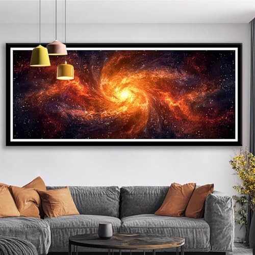 Diamond Painting XXL 175x70 cm Abstrakt Diamant Painting Bilder Sternenhimmel Diamond Art 5D DIY Diamant Malerei Basteln Mädchen 10 Jahre, Strass Stickerei Mosaikherstellung für Zimmer Deko S0-748 von Shueayin