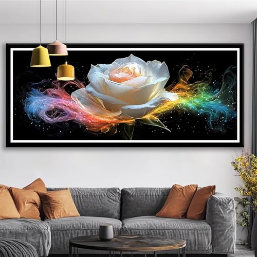 Diamond Painting XXL 175x70 cm Blume Diamant Painting Bilder Rose Diamond Art 5D DIY Vollbohrer Diamant Malerei Basteln Mädchen 10 Jahre, Strass Stickerei Mosaikherstellung für Zimmer Deko S0-82 Diamond Painting XXL 175x70 cm Blume Diamant Painting Bilder Rose Diamond Art 5D DIY Vollbohrer Diamant Malerei Basteln Mädchen 10 Jahre, Strass Stickerei Mosaikherstellung für Zimmer Deko S0-82 von Shueayin