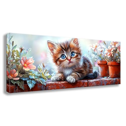 Diamond Painting XXL 175x70 cm Katze Diamant Painting Bilder Blume Diamond Art 5D DIY Vollbohrer Diamant Malerei Basteln Mädchen 10 Jahre, Strass Stickerei Mosaikherstellung für Zimmer Deko S0-98 Diamond Painting XXL 175x70 cm Katze Diamant Painting Bilder Blume Diamond Art 5D DIY Vollbohrer Diamant Malerei Basteln Mädchen 10 Jahre, Strass Stickerei Mosaikherstellung für Zimmer Deko S0-98 von Shueayin