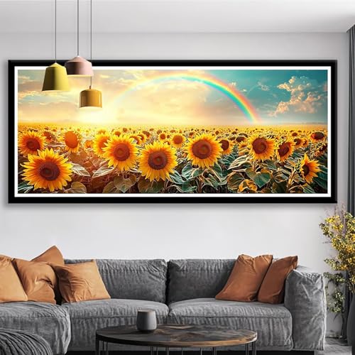 Diamond Painting XXL 175x70 cm Sonnenblume Diamant Painting Bilder Blume Diamond Art 5D Vollbohrer Diamant Malerei Basteln Mädchen 10 Jahre, Strass Stickerei Mosaikherstellung für Zimmer Deko S0-58 Diamond Painting XXL 175x70 cm Sonnenblume Diamant Painting Bilder Blume Diamond Art 5D Vollbohrer Diamant Malerei Basteln Mädchen 10 Jahre, Strass Stickerei Mosaikherstellung für Zimmer Deko S0-58 von Shueayin