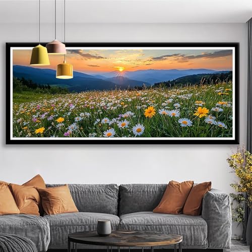 Diamond Painting XXL 175x70 cm Sonnenuntergang Diamant Painting Bilder Landschaft Diamond Art 5D Diamant Malerei Basteln Mädchen 10 Jahre, Strass Stickerei Mosaikherstellung für Zimmer Deko S0-66 Diamond Painting XXL 175x70 cm Sonnenuntergang Diamant Painting Bilder Landschaft Diamond Art 5D Diamant Malerei Basteln Mädchen 10 Jahre, Strass Stickerei Mosaikherstellung für Zimmer Deko S0-66 von Shueayin