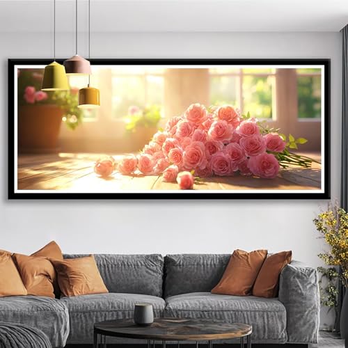 Diamond Painting XXL 200x80 cm Blume Diamant Painting Bilder Rose Diamond Art 5D DIY Vollbohrer Diamant Malerei Basteln Mädchen 10 Jahre, Strass Stickerei Mosaikherstellung für Zimmer Deko S0-376 Diamond Painting XXL 200x80 cm Blume Diamant Painting Bilder Rose Diamond Art 5D DIY Vollbohrer Diamant Malerei Basteln Mädchen 10 Jahre, Strass Stickerei Mosaikherstellung für Zimmer Deko S0-376 von Shueayin