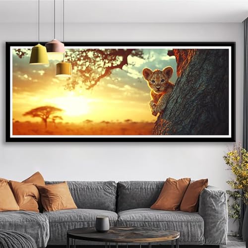Diamond Painting XXL 200x80 cm Leopard Diamant Painting Bilder Sonnenuntergang Diamond Art 5D DIY Diamant Malerei Basteln Mädchen 10 Jahre, Strass Stickerei Mosaikherstellung für Zimmer Deko S0-462 Diamond Painting XXL 200x80 cm Leopard Diamant Painting Bilder Sonnenuntergang Diamond Art 5D DIY Diamant Malerei Basteln Mädchen 10 Jahre, Strass Stickerei Mosaikherstellung für Zimmer Deko S0-462 von Shueayin