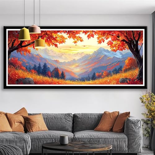 Diamond Painting XXL 225x90 cm Landschaft Diamant Painting Bilder Berg Diamond Art 5D Vollbohrer Diamant Malerei Basteln Mädchen 10 Jahre, Strass Stickerei Mosaikherstellung für Zimmer Deko S0-186 Diamond Painting XXL 225x90 cm Landschaft Diamant Painting Bilder Berg Diamond Art 5D Vollbohrer Diamant Malerei Basteln Mädchen 10 Jahre, Strass Stickerei Mosaikherstellung für Zimmer Deko S0-186 von Shueayin