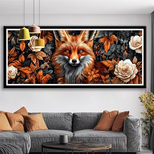 Diamond Painting XXL 225x90 cm Tier Diamant Painting Bilder Füchse Diamond Art 5D DIY Vollbohrer Diamant Malerei Basteln Mädchen 10 Jahre, Strass Stickerei Mosaikherstellung für Zimmer Deko S0-198 Diamond Painting XXL 225x90 cm Tier Diamant Painting Bilder Füchse Diamond Art 5D DIY Vollbohrer Diamant Malerei Basteln Mädchen 10 Jahre, Strass Stickerei Mosaikherstellung für Zimmer Deko S0-198 von Shueayin