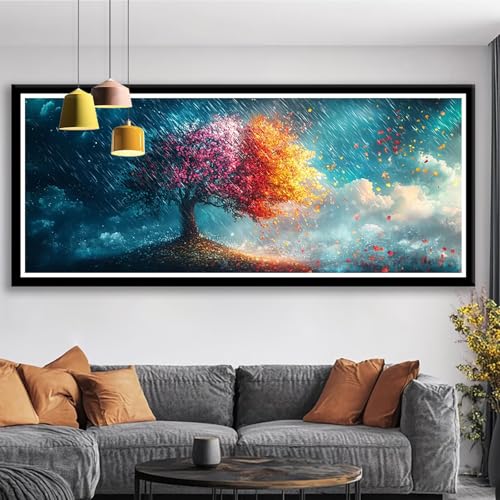 Diamond Painting XXL 250x100 cm Farbe Diamant Painting Bilder Baum Diamond Art 5D DIY Vollbohrer Diamant Malerei Basteln Mädchen 10 Jahre, Strass Stickerei Mosaikherstellung für Zimmer Deko S0-70 Diamond Painting XXL 250x100 cm Farbe Diamant Painting Bilder Baum Diamond Art 5D DIY Vollbohrer Diamant Malerei Basteln Mädchen 10 Jahre, Strass Stickerei Mosaikherstellung für Zimmer Deko S0-70 von Shueayin