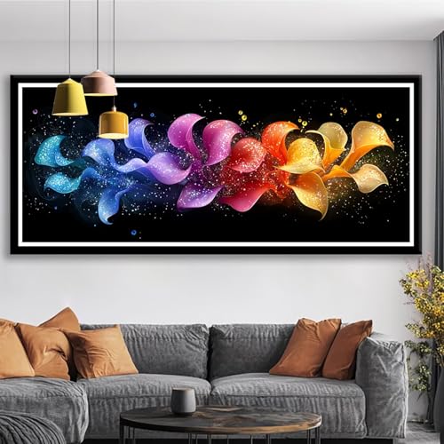 Diamond Painting XXL 75x30 cm Abstrakt Diamant Painting Bilder Blume Diamond Art 5D Vollbohrer Diamant Malerei Basteln Mädchen 10 Jahre, Strass Stickerei Mosaikherstellung für Zimmer Deko S0-432 Diamond Painting XXL 75x30 cm Abstrakt Diamant Painting Bilder Blume Diamond Art 5D Vollbohrer Diamant Malerei Basteln Mädchen 10 Jahre, Strass Stickerei Mosaikherstellung für Zimmer Deko S0-432 von Shueayin