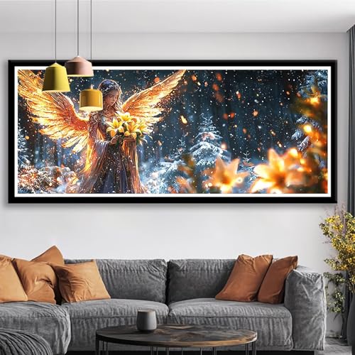 Diamond Painting XXL 75x30 cm Frau Diamant Painting Bilder Engel Diamond Art 5D DIY Vollbohrer Diamant Malerei Basteln Mädchen 10 Jahre, Strass Stickerei Mosaikherstellung für Zimmer Deko S0-364 Diamond Painting XXL 75x30 cm Frau Diamant Painting Bilder Engel Diamond Art 5D DIY Vollbohrer Diamant Malerei Basteln Mädchen 10 Jahre, Strass Stickerei Mosaikherstellung für Zimmer Deko S0-364 von Shueayin