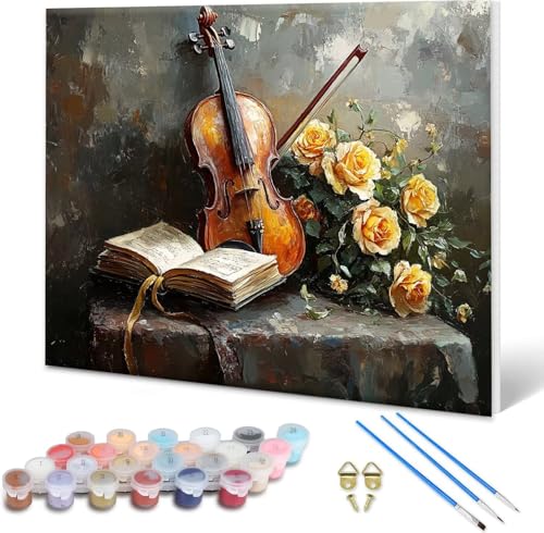 Malen nach Zahlen Erwachsene Blume, Paint by Numbers Bastelset Erwachsene, Malen nach Zahlen Gitarre, DIY Handgemalt Ölgemälde Leinwand Set für Deko Wohnzimmer,Geschenke für Frauen 60x45 cm H-0 Malen nach Zahlen Erwachsene Blume, Paint by Numbers Bastelset Erwachsene, Malen nach Zahlen Gitarre, DIY Handgemalt Ölgemälde Leinwand Set für Deko Wohnzimmer,Geschenke für Frauen 60x45 cm H-0 von Shueayin