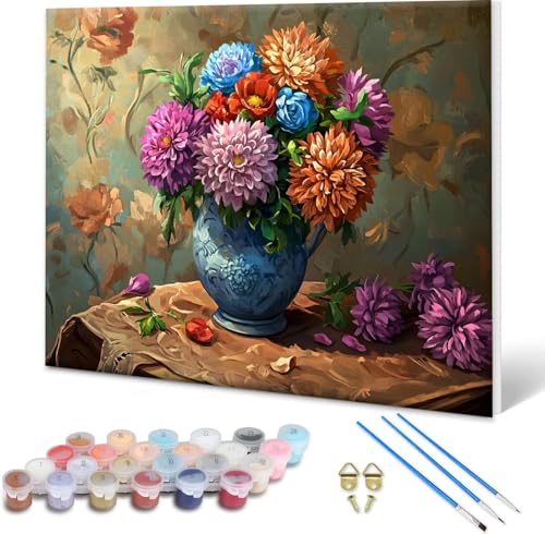 Malen nach Zahlen Erwachsene Blume, Paint by Numbers Bastelset Erwachsene, Malen nach Zahlen Landschaft, DIY Handgemalt Ölgemälde Leinwand Set für Deko Wohnzimmer,Geschenke für Frauen 60x45 cm O-6 Malen nach Zahlen Erwachsene Blume, Paint by Numbers Bastelset Erwachsene, Malen nach Zahlen Landschaft, DIY Handgemalt Ölgemälde Leinwand Set für Deko Wohnzimmer,Geschenke für Frauen 60x45 cm O-6 von Shueayin