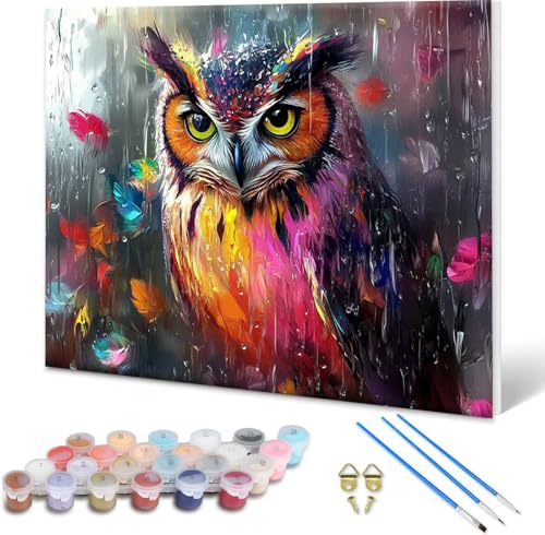Malen nach Zahlen Erwachsene Eule, Paint by Numbers Bastelset Erwachsene, Malen nach Zahlen Tier, DIY Handgemalt Ölgemälde Set für Deko Wohnzimmer, Geschenke für Frauen, Ohne Rahmen 80x60 cm S-2 Malen nach Zahlen Erwachsene Eule, Paint by Numbers Bastelset Erwachsene, Malen nach Zahlen Tier, DIY Handgemalt Ölgemälde Set für Deko Wohnzimmer, Geschenke für Frauen, Ohne Rahmen 80x60 cm S-2 von Shueayin