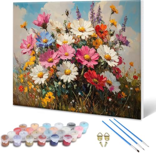 Malen nach Zahlen Erwachsene Farbe, Paint by Numbers Bastelset Erwachsene, Malen nach Zahlen Blume, DIY Handgemalt Ölgemälde Leinwand Set für Deko Wohnzimmer Geschenke, Ohne Rahmen 50x40 cm D-6 Malen nach Zahlen Erwachsene Farbe, Paint by Numbers Bastelset Erwachsene, Malen nach Zahlen Blume, DIY Handgemalt Ölgemälde Leinwand Set für Deko Wohnzimmer Geschenke, Ohne Rahmen 50x40 cm D-6 von Shueayin