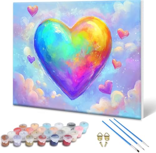 Malen nach Zahlen Erwachsene Farbe, Paint by Numbers Bastelset Erwachsene, Malen nach Zahlen Liebe, DIY Handgemalt Ölgemälde Leinwand Set für Deko Wohnzimmer Geschenke, Ohne Rahmen 50x40 cm H-1 Malen nach Zahlen Erwachsene Farbe, Paint by Numbers Bastelset Erwachsene, Malen nach Zahlen Liebe, DIY Handgemalt Ölgemälde Leinwand Set für Deko Wohnzimmer Geschenke, Ohne Rahmen 50x40 cm H-1 von Shueayin