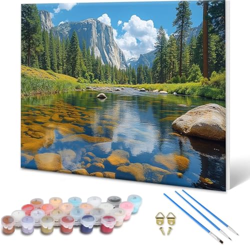 Malen nach Zahlen Erwachsene Landschaft, Paint by Numbers Bastelset Erwachsene, Malen nach Zahlen Berg, DIY Handgemalt Ölgemälde Leinwand Set für Deko Wohnzimmer,Geschenke für Frauen 60x45 cm I-8 Malen nach Zahlen Erwachsene Landschaft, Paint by Numbers Bastelset Erwachsene, Malen nach Zahlen Berg, DIY Handgemalt Ölgemälde Leinwand Set für Deko Wohnzimmer,Geschenke für Frauen 60x45 cm I-8 von Shueayin