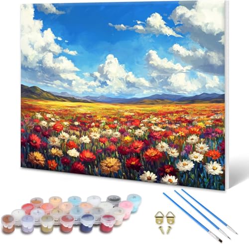Malen nach Zahlen Erwachsene Landschaft, Paint by Numbers Bastelset Erwachsene, Malen nach Zahlen Blume, DIY Handgemalt Ölgemälde Leinwand Set für Deko Wohnzimmer,Geschenke für Frauen 50x40 cm B-5 Malen nach Zahlen Erwachsene Landschaft, Paint by Numbers Bastelset Erwachsene, Malen nach Zahlen Blume, DIY Handgemalt Ölgemälde Leinwand Set für Deko Wohnzimmer,Geschenke für Frauen 50x40 cm B-5 von Shueayin