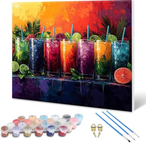 Malen nach Zahlen Farbe, Malen nach Zahlen Erwachsene Saft, Paint by Numbers Kreativ Set für Erwachsene, DIY Ölgemälde Leinwand Kunst Bastelset für Zimmer Deko Geschenke 70x50 cm, Rahmenlos M-0 Malen nach Zahlen Farbe, Malen nach Zahlen Erwachsene Saft, Paint by Numbers Kreativ Set für Erwachsene, DIY Ölgemälde Leinwand Kunst Bastelset für Zimmer Deko Geschenke 70x50 cm, Rahmenlos M-0 von Shueayin