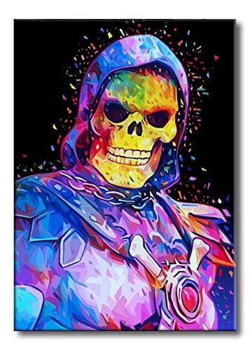 Malen nach Zahlen, DIY Ölgemälde für Erwachsene, Anfänger, Kinder, Feiertagsgeschenke, Pop Skeleton, 16x20 Zoll (Ohne Rahmen) von Shukqueen