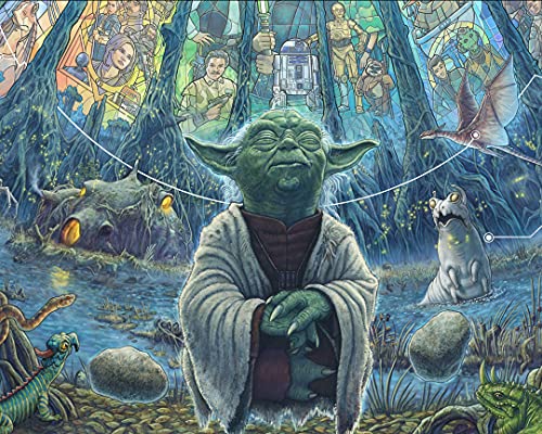 Shukqueen Malen nach Zahlen, DIY Leinwand Malset für Kinder, Anfänger, Erwachsene, Home Wanddekoration, Yoda, 40,6 x 50,8 cm, Selbstmontagerahmen Shukqueen Malen nach Zahlen, DIY Leinwand Malset für Kinder, Anfänger, Erwachsene, Home Wanddekoration, Yoda, 40,6 x 50,8 cm, Selbstmontagerahmen von Shukqueen