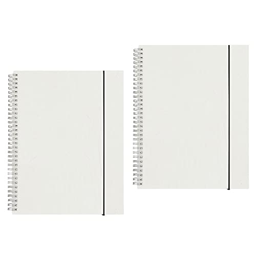 Shulaner Spiral Notizbuch A4, 80 Blatt Blanko Papier, PP mattiert Spiralblock A4 Blanko Spiralbindung Notizblock Spirale Blank Notebook mit Elastischer Gürtel - 2 Stück Shulaner Spiral Notizbuch A4, 80 Blatt Blanko Papier, PP mattiert Spiralblock A4 Blanko Spiralbindung Notizblock Spirale Blank Notebook mit Elastischer Gürtel - 2 Stück von Shulaner