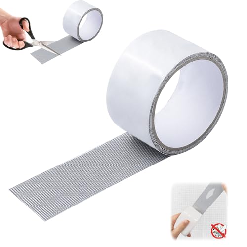 Shunfaji Fliegengitter Reparatur Panzertape Weiß 5x200cm Isolierband Klebeband Abdichten Für Fenster Tür Zelte Markisen (C) von Shunfaji