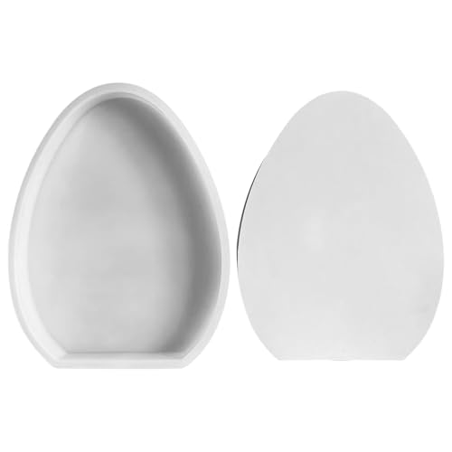 Shunfaji Silikon Gießformen Für Ostereier DIY Basteln Ostern Handwerk Kerzenherstellung Gipsformen 2 Größen Lebensmittelecht Hitzebeständig Frühlingsdekor (B) von Shunfaji