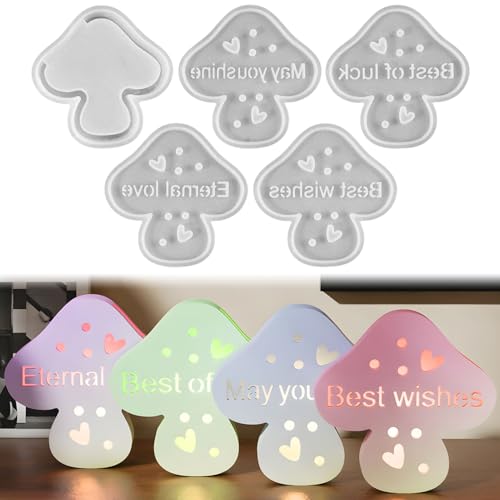 Shunfaji Silikonformen Pilz Gießformen 3D Silikonform Gipsform Epoxidharz Formen für Weihnachten von Shunfaji