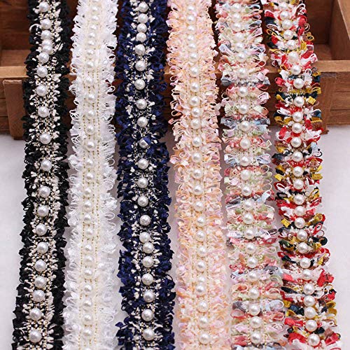 Spitzenband aus Nylon, bestickt, 6 Farben, 12 m, 6 Farben von Shunyitong