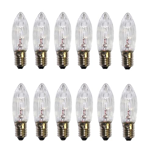 ShuoHui 12 Stück E10 Ersatz Glühbirnen Glühlampen Ersatzlampen warmweiß 34V 3W Ersatzbirnen für Schwibbogen Lichterbogen Leuchter Lichterkette Spitzkerze Topkerze 2700K ShuoHui 12 Stück E10 Ersatz Glühbirnen Glühlampen Ersatzlampen warmweiß 34V 3W Ersatzbirnen für Schwibbogen Lichterbogen Leuchter Lichterkette Spitzkerze Topkerze 2700K von ShuoHui