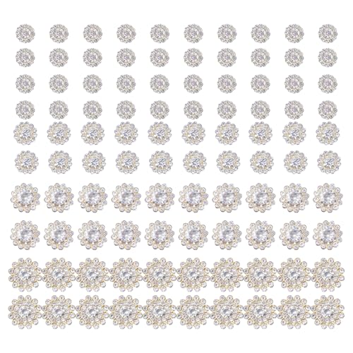 100 Stück Strasssteine zum Aufnähen in Blumenform für Kleidung, Schuhe, Kleidung, bunte Strasssteine mit flacher Rückseite, gemischte Größen 100 Stück Strasssteine zum Aufnähen in Blumenform für Kleidung, Schuhe, Kleidung, bunte Strasssteine mit flacher Rückseite, gemischte Größen von Shurhome