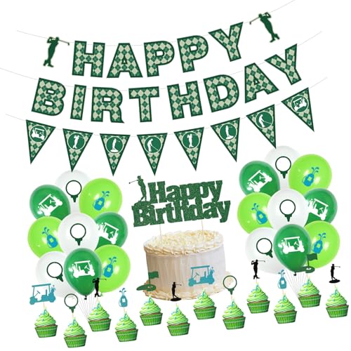 Golf Turnier Feier Dekorationen Set Tragbare Stabile Papier Designs Für Geburtstage Team Building Event Golf Party Dekoration Set von Shurhome