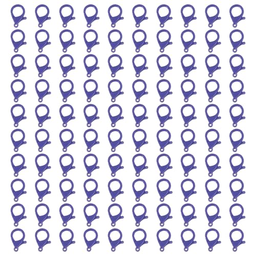 Karabinerverschlüsse, 35 mm, farbige Karabinerverschlüsse, Schmuckarmbänder, Verbindungsstücke für Schmuckherstellung, Zubehör, 100 Stück Karabinerverschlüsse, 35 mm, farbige Karabinerverschlüsse, Schmuckarmbänder, Verbindungsstücke für Schmuckherstellung, Zubehör, 100 Stück von Shurhome