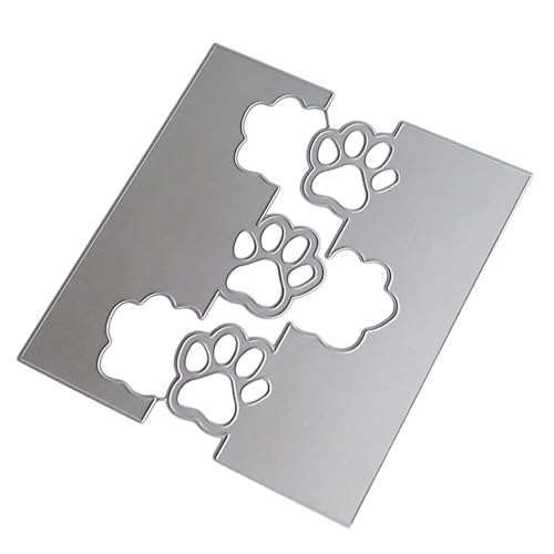 Metall-Stanzform mit Pfotenabdruck, Karbonstahl, Prägeschablonen für Grußkarten, Scrapbooking, Dekorationen von Shurhome