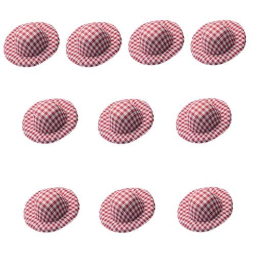 Shurhome 10 x unlackierter weicher Stoffhut, 5,8 cm, unlackiert, für Kinder, Erwachsene, handgefertigt, Kunstprojekt, Handwerk, Nähzubehör, Huttyp kompatibel von Shurhome
