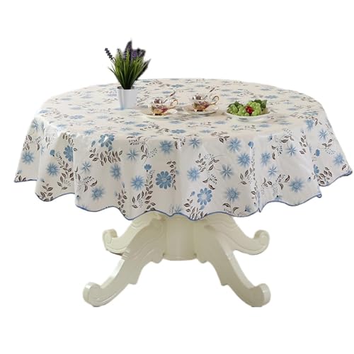 Strapazierfähige PVC-Tischdecke mit Blumenmuster, ölbeständig und wasserabweisend, für Esstische, sichere Passform Strapazierfähige PVC-Tischdecke mit Blumenmuster, ölbeständig und wasserabweisend, für Esstische, sichere Passform von Shurhome