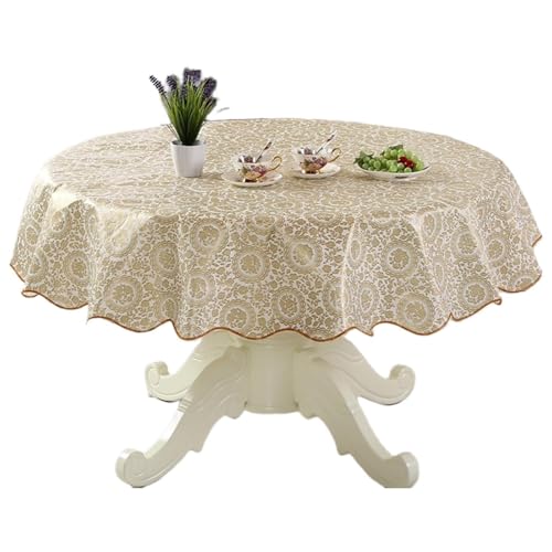 Strapazierfähige PVC-Tischdecke mit Blumenmuster, ölbeständig und wasserabweisend, für Esstische, sichere Passform Strapazierfähige PVC-Tischdecke mit Blumenmuster, ölbeständig und wasserabweisend, für Esstische, sichere Passform von Shurhome