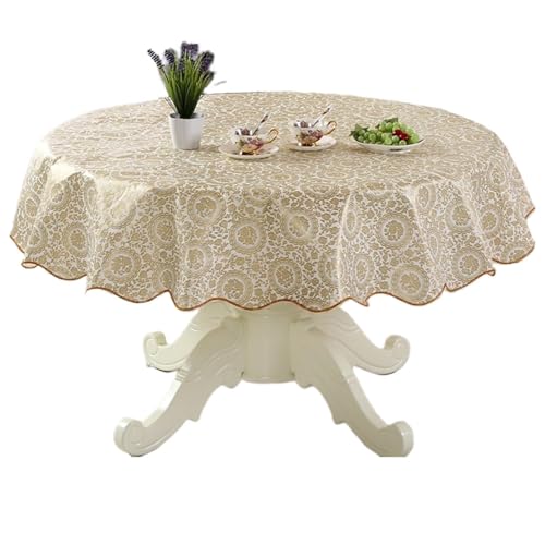 Strapazierfähige PVC-Tischdecke mit Blumenmuster, ölbeständig und wasserabweisend, für Esstische, sichere Passform Strapazierfähige PVC-Tischdecke mit Blumenmuster, ölbeständig und wasserabweisend, für Esstische, sichere Passform von Shurhome