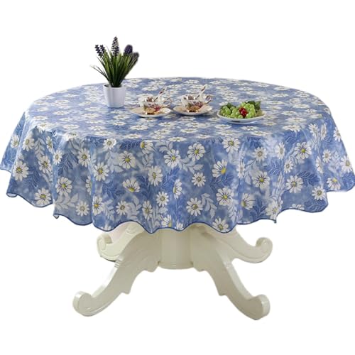 Strapazierfähige PVC-Tischdecke mit Blumenmuster, ölbeständig und wasserabweisend, für Esstische, sichere Passform Strapazierfähige PVC-Tischdecke mit Blumenmuster, ölbeständig und wasserabweisend, für Esstische, sichere Passform von Shurhome