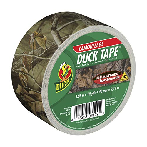 ShurTech Duck Tape 1409574 Klebeband, bedruckt, Klebeband, Realtree-Camouflage-Motiv, 4,8 cm x 9,2 m, 1 Rolle von Duck