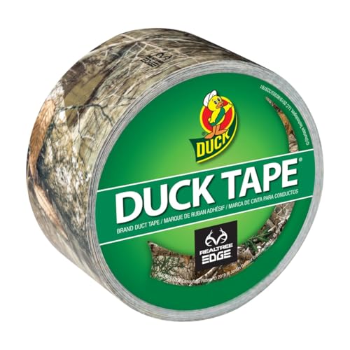 ShurTech Duck Tape 1409574 Klebeband, bedruckt, Klebeband, Realtree-Camouflage-Motiv, 4,8 cm x 9,2 m, 1 Rolle von Duck