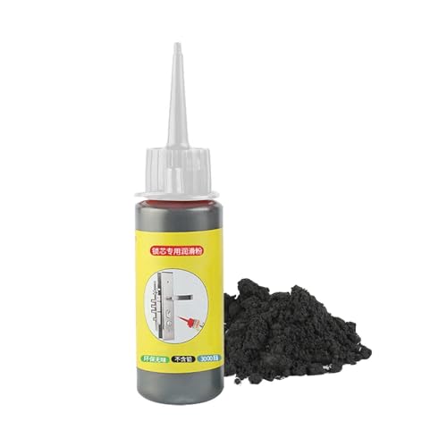 Schmierstoff Graphit, 60ml Graphitpulver Trockenschmierung, Graphitpulver Türschlösser, Graphit Schmierpulver, Schmiermittel Für Türschlösser, Mehrzweck-Graphitschmierstoffe Für Schiebetüren von Shurzzesj