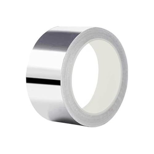 Shwdsy Aluminium Klebeband, Silber Alu Klebeband, 50mm X 20m Klebeband Hitzebeständig, Wasserdichtes Aluminiumfolienband, für Lkw-Planen, Nylonzelte und Mehr von Shwdsy