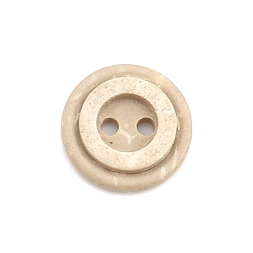 SiAura Material - 10 Stück naturfarbene Knöpfe Ø 13mm Kokosnuss Schale mit 2 Löchern Natur Holz Holzknöpfe I Näh Zubehör zum Basteln, Nähen und Selbstgestalten SiAura Material - 10 Stück naturfarbene Knöpfe Ø 13mm Kokosnuss Schale mit 2 Löchern Natur Holz Holzknöpfe I Näh Zubehör zum Basteln, Nähen und Selbstgestalten von SiAura Material