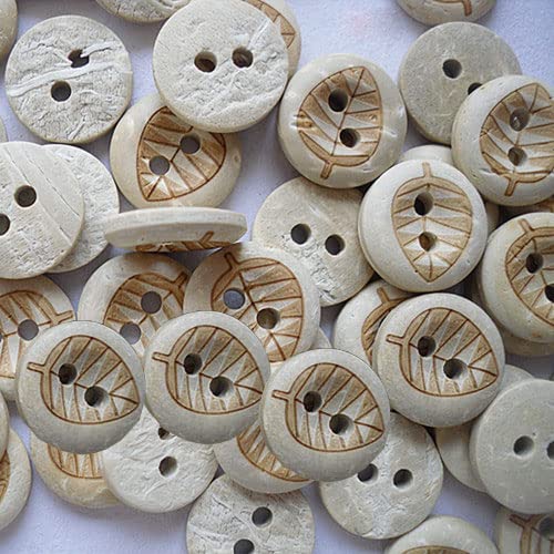 SiAura Material - ca. 100 Stück Weiß/Beige Knöpfe Ø 13mm Kokosnuss Schale mit 2 Löchern Weiß/Beige Rund Holz Holzknöpfe I Näh Zubehör zum Basteln, Nähen und Selbstgestalten SiAura Material - ca. 100 Stück Weiß/Beige Knöpfe Ø 13mm Kokosnuss Schale mit 2 Löchern Weiß/Beige Rund Holz Holzknöpfe I Näh Zubehör zum Basteln, Nähen und Selbstgestalten von SiAura Material